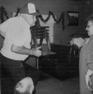 Leo and Susie Headrick dancing inside the Green Top